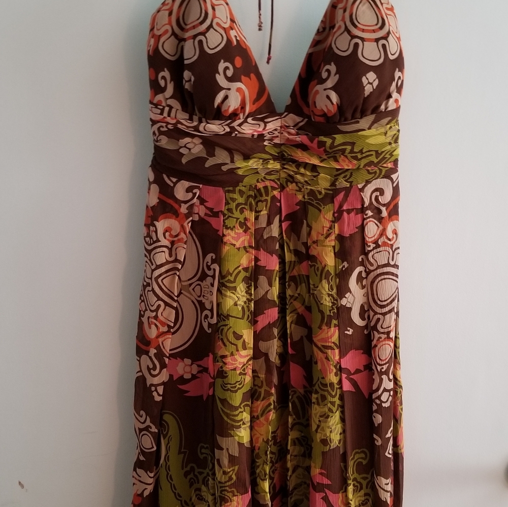 Nicole Miller Silk Dress Sz 6 - Picture 2 of 7